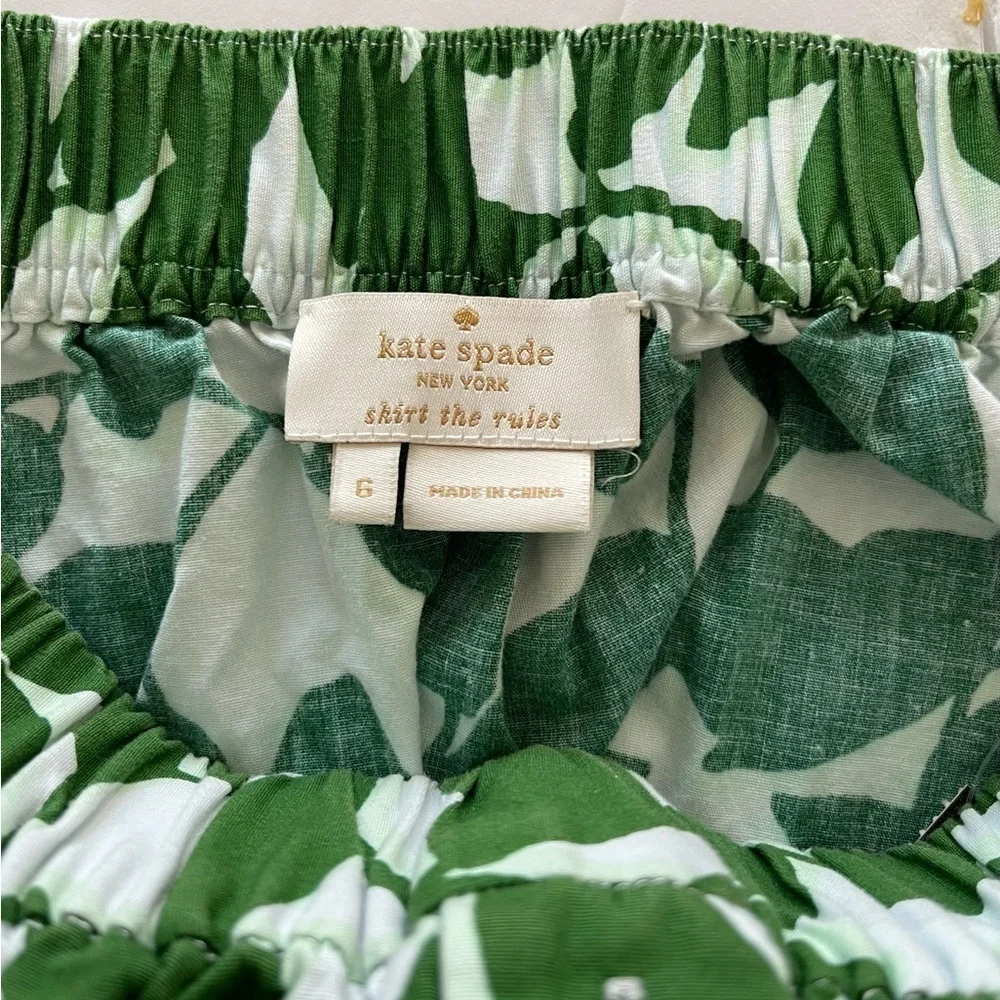 kate spade new york Garden Leaves Midi Skirt